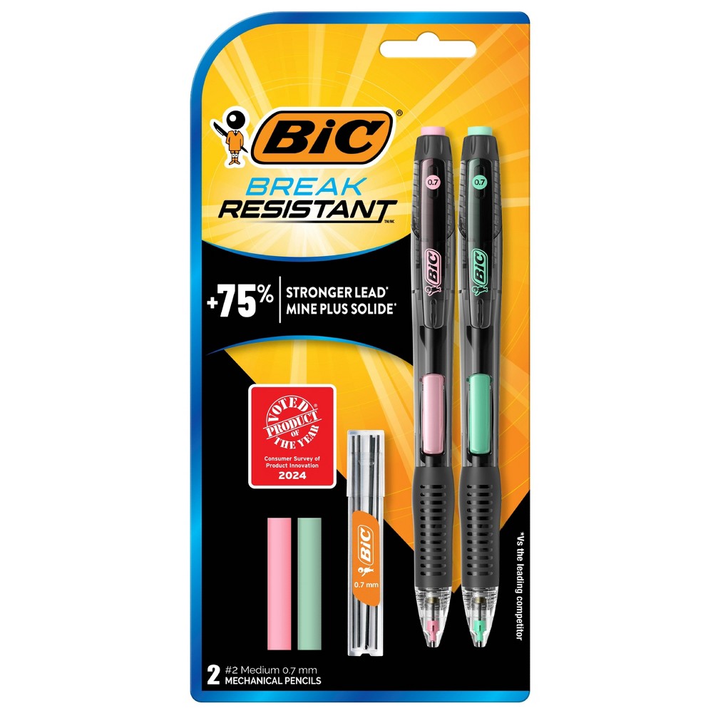 Photos - Accessory BIC 2ct Break-Resistant Mechanical Pencil Velocity Premium 