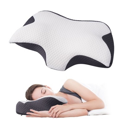 950g PU Memory Foam Pillow with Slow Rebound Core, 100g Knitted Inner Cover & 280g Breathable Air Layer Outer Fabric