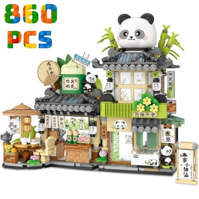 Boersma Mini Building Blocks, 860 PCS Panda Building Toys, Animals Building Set Gift Idea for Kids Adults