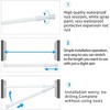 LunaLulinlk Curtain Rod Adjustable 16-28 Inches,2 Pack Spring Tension Curtain Rods,Small Short Expandable Spring Loaded Tension Rods For Window - 4 of 4
