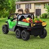Coucheta 24V 4WD Ride On Dump Truck with Remote Control, 2 Seater Kids Electric Toy Truck with Dump Bed & LED Lights - 4 of 4