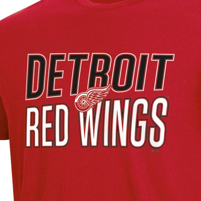 NHL Detroit Red Wings Men&#39;s Short Sleeve T-Shirt, 3 of 4