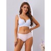 Allegra K Women's Mid-Waisted Invisible Full Coverage Light and Breathable Briefs - 4 of 4