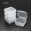 Unique Bargains Square Storage Container with Hinged Lid for Craft 12 Pcs - 3 of 4