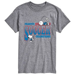 Men's - Peanuts - Soccer Champ Peanuts Short Sleeve Graphic T-Shirt - 1 of 4