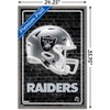 Trends International NFL Las Vegas Raiders - Neon Helmet 23 Framed Wall Poster Prints - 3 of 4