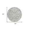 Graphite Gray And Silver Geometric Washable Indoor Outdoor Area Rug - 3 of 4