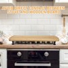 EcoSummer 30x20" Bamboo Stovetop Cover Cutting Board with Adjustable Legs, Juice Grooves, Dual-Purpose. - 3 of 4