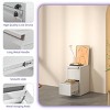 2/3/4/5-Drawer Vertical Filing Cabinet, Metal File Cabinet with Lock for Home Office Storage – The Pop Home - 2 of 4