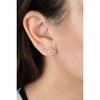 SHINE by Sterling Forever Sterling Silver Trillion Cut Prong Set Stud Earrings - 2 of 4