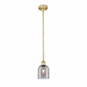Bella - 1 Light Stem Hung Mini Pendant In Industrial Style-9 Inches Tall and 5.5 Inches Wide - 1 of 1