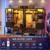 Aheaplus Hall Tree with Fabric Storage Basket, 6 In 1 Coat Rack with side Hook,LED light - 4 of 4