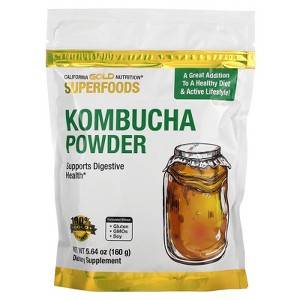 California Gold Nutrition Superfoods, Kombucha Powder, Unflavored, 5.64 oz (160 g) - 1 of 3