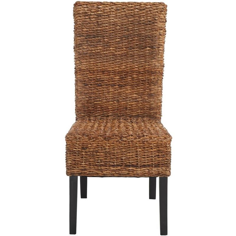 Kiska 18''H Rattan Side Chair (Set of 2) - Dark Brown - Safavieh, 1 of 10