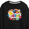 Boys' - Peanuts - Peace Floral & Colorful Woodstock Long Sleeve Graphic T-Shirt - 2 of 4