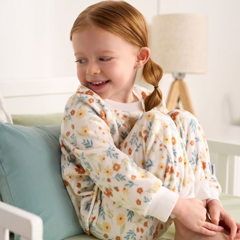 Gerber Baby and Toddler Girls' Fleece Pajamas - 2-Piece, 3 of 9