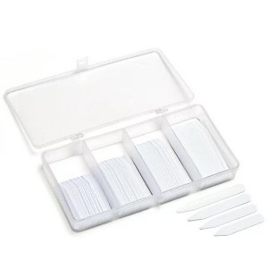 Quality Plugs - 200 Plastic Collar Stays in Plastic Box 4 Various Sizes for Men Dress Shirts - 1 of 4