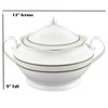 Lorren Home Trends Porcelain 4.25 Qt. Souptureen w/Lid Sirena - 2 of 4