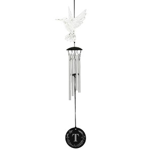 Personalization Mall Flying With Hummingbirds Personalized Initial Wind Chimes - 1 of 1