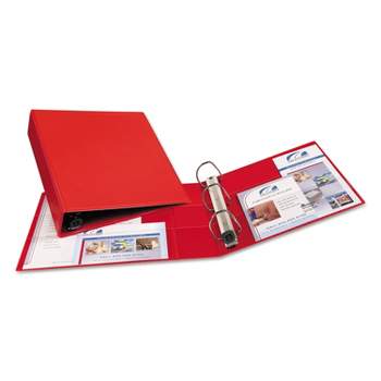 Avery Heavy-Duty Binder with One Touch EZD Rings 11 x 8 1/2 2" Capacity Red 79582