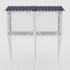 Akoasm 44.5 in. W Large Indoor Wooden Cat Cage with Bug Proof For Sunbathing, Napping & Overlooking-Ancient White - 2 of 4