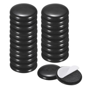 Unique Bargains Round Self-Adhesive EVA Foam Furniture Sliders Floor Protectors Black - 1 of 4