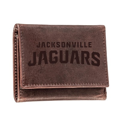 Evergreen Jacksonville Jaguars Tri-Fold Wallet, Brown