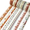 Wrapables Elegant Gold Foil Washi Tape Box Set for Arts & Crafts, Scrapbooking, Stationery, Diary (12 Rolls), Pink Festival - 3 of 4