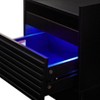 Sapphtopaz Modern Nightstand with Charging Station&LED Large Storage End Table with Drawers&Groove Design Night Stand for Bedroom,Living Room - 2 of 4