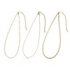 Adornia Tarnish Resistant 18k Gold Plated CZ Solitaire Pendant and 2 Chain Necklace Set - 4 of 4
