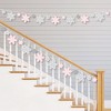 Big Dot of Happiness Pink Winter Wonderland - Holiday Snowflake Birthday Party and Baby Shower DIY Decorations - Clothespin Garland Banner - 44 Pieces - 2 of 4