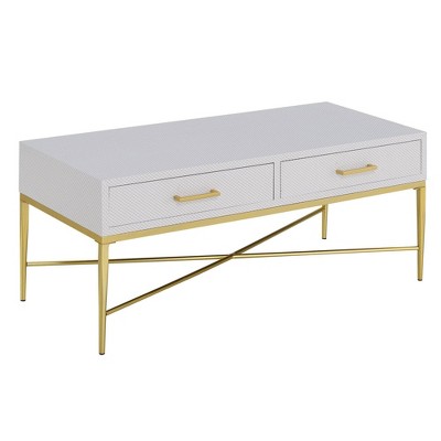 Ashley Coffee Table Beige/Gold - Breighton Home