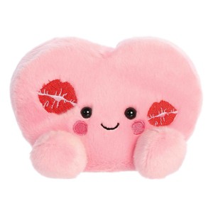 Aurora Mini Kinsley Kisses Heart Palm Pals Adorable Stuffed Animal Pink 5" - 1 of 4