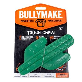 Bullymake Green Cactus with Mint Flavor Tough Chew Interactive Dog Toy