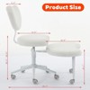 RISOKEYS Ergonomic Desk Chair with Wheels,Height Adjustable Meditation Kneeling Chair w/ 360° Swivel Footstool & Backrest for Home Office - 3 of 4