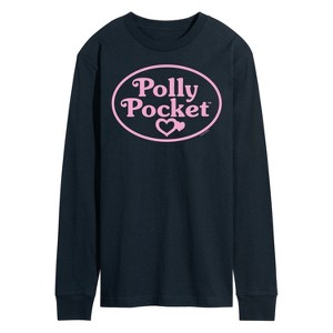 Men's - Polly Pocket - Polly Pocket Pink Logo Long Sleeve Graphic T-Shirt - 1 of 3