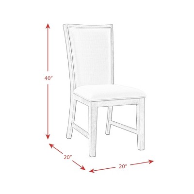 Transitional Cream and Black Upholstered Side Chair with Wooden Slats