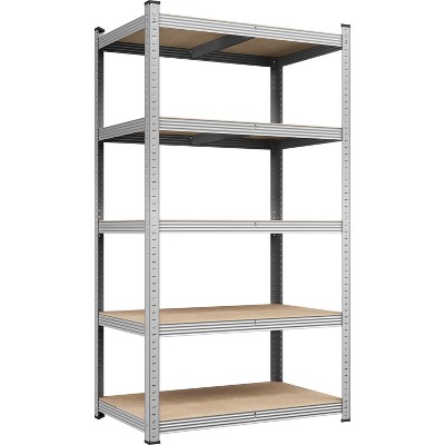 Yaheetech 71in 5-Tier Metal Storage Rack 5 Adjustable Shelves Boltless Shelving