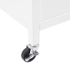 Crosley Soren Stone Top Kitchen Island/Cart White: Rolling Cart with Storage, 2 Shelves, 3 Drawers, Traditional Style - 2 of 4