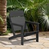 Hyleory HDPE Adirondack Chair - Wide-Slab Woodgrain Outdoor Patio Chair, All-Weather Heavy , Modern Lawn Furniture for Garden, Poolside & Deck - 3 of 4