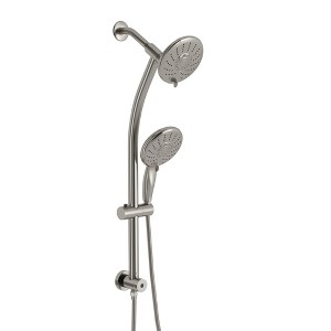 PAGED Multi Function Dual Shower Head Modern Shower System with 8-Function Hand Shower for Bathroom, Restroom - 1 of 4