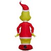 Gemmy Christmas Airblown Inflatable Grinch as Santa 4FT Dr. Seuss , 4 ft Tall, Green - 4 of 4
