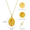 Molenia Small Virgin Mary Necklace 18K Gold Plated 925 Sterling Silver Medallion Guadalupe Miraculous Medal Dainty Pendant Religious Gift for Her - 4 of 4