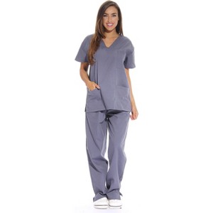 Just Love Scrub Set - 6 Pocket Medical Uniform - (V-Neck with Cargo Pant Nurse Set) - 1 of 1