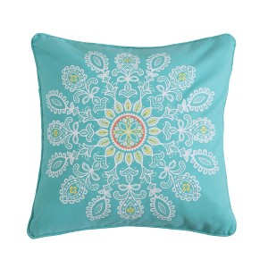 Laurel Coral Medallion Decorative Pillow - Levtex Home - 1 of 3