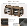 Whisen 39" Portable Soft-Sided Pet Carriers & Pet Cat Carrier with Divider, Two Compartments, Soft Cushions - 4 of 4