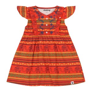 Mixed Up Clothing Girls Vestito Dress - Jacquard Stripe - 1 of 2
