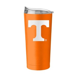 NCAA Tennessee Volunteers 20oz Powder Coat Tumbler: Portable Drinkware, Steel & Plastic - 1 of 2