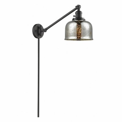 Bell - 1 Light Swing Arm Wall Sconce In Industrial Style-25 Inches Tall and 8 Inches Wide