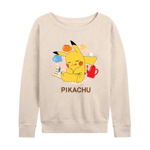 Women's - Pokémon - Sleeping Pikachu Lightweight French Terry Slouchy - 1 of 4